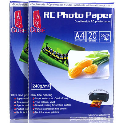 Harz-überzogenes Foto-Papierdoppeltes A4 RC versah glatte wasserdichte 210*297mm mit Seiten